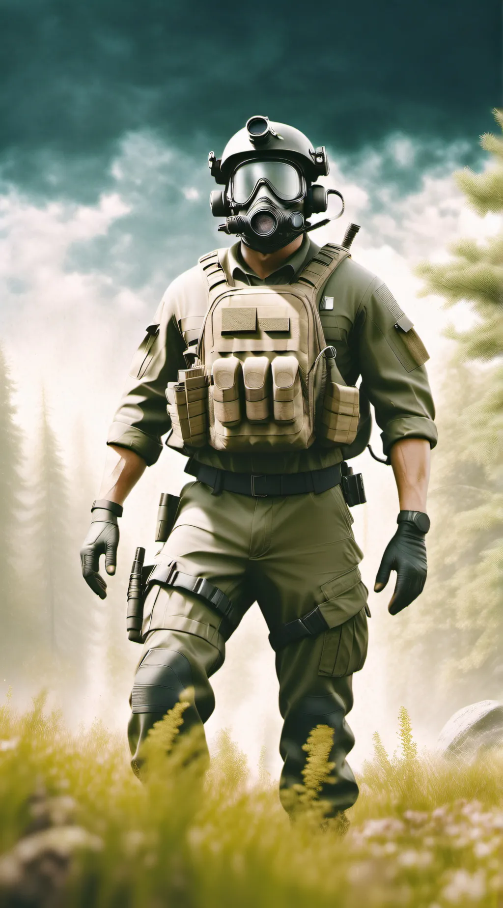 ai character: ghost background