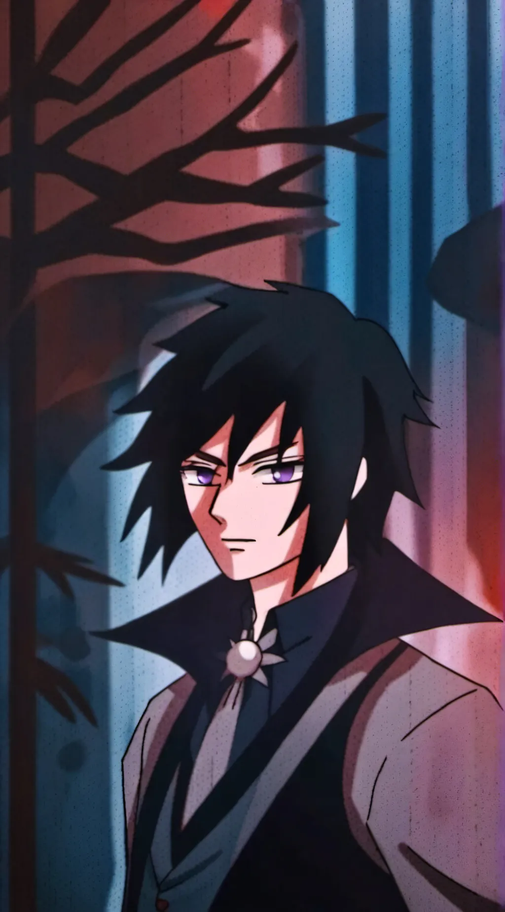 ai character: DS modern vampire background