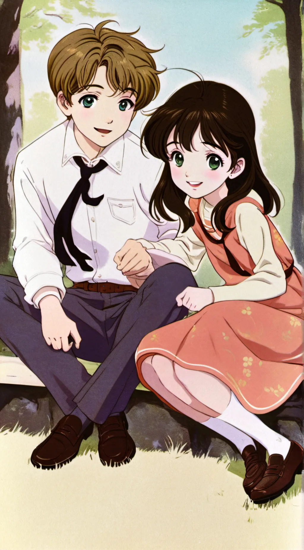 ai character: Ella and Ethan background