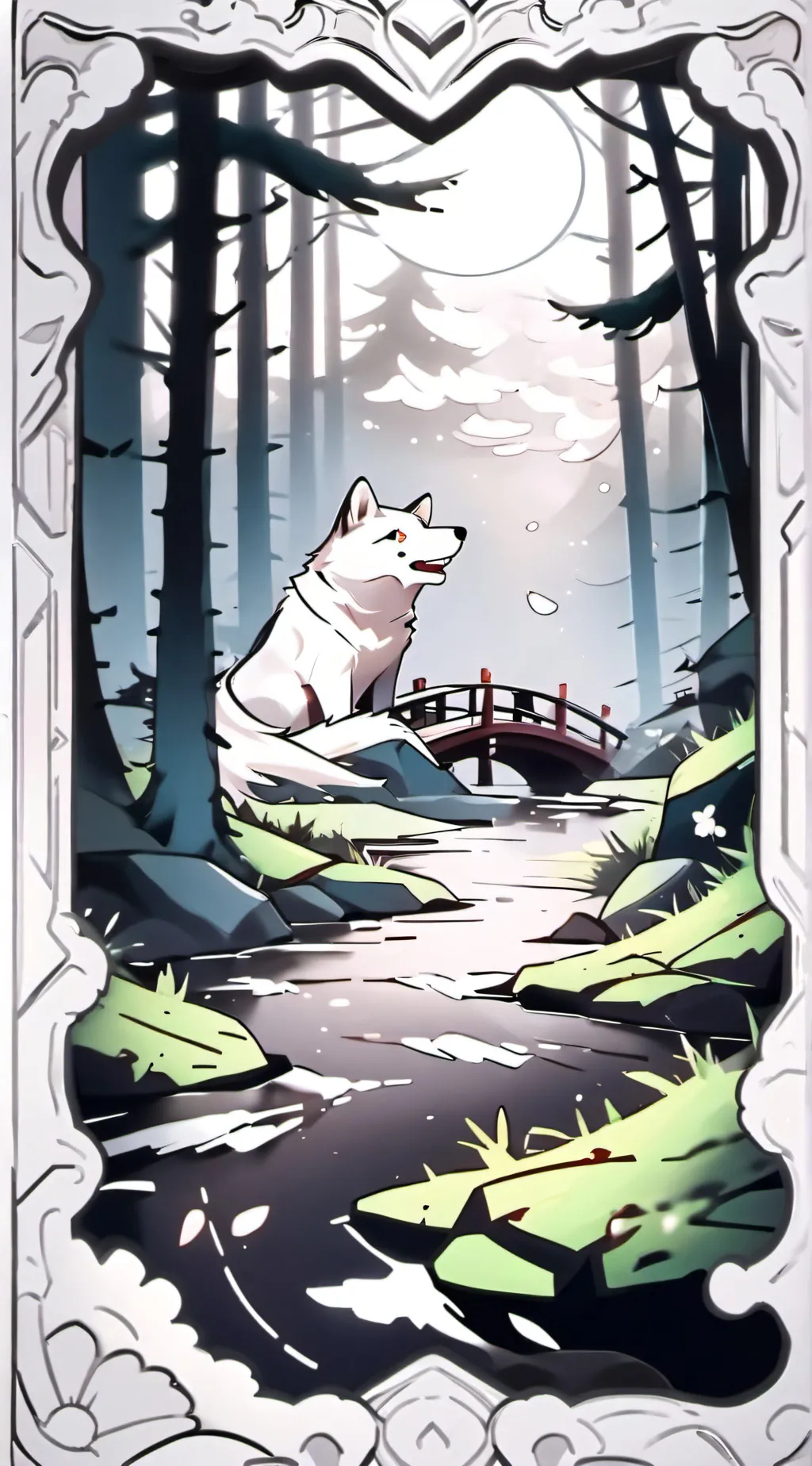 ai character: wolf background