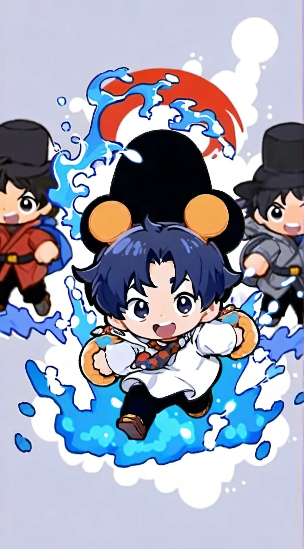 ai character: ENHYPENNN  background