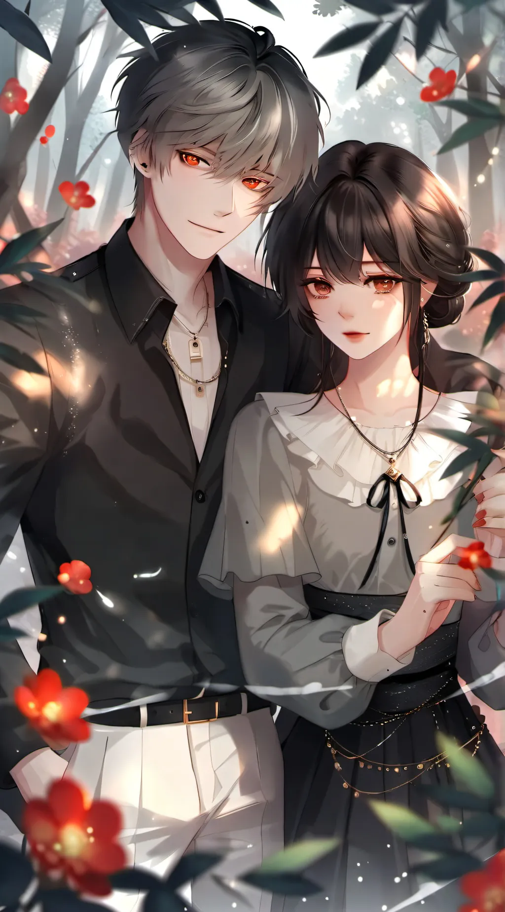 ai character: Lucas dan Lily background