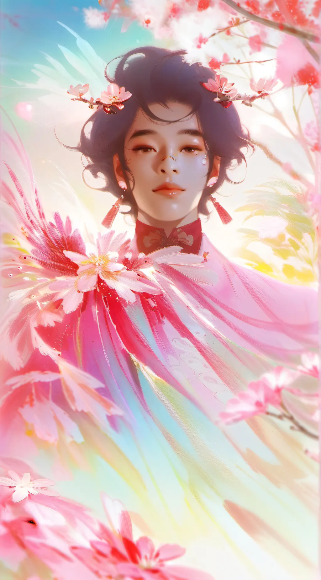 ai character: Asian boy background