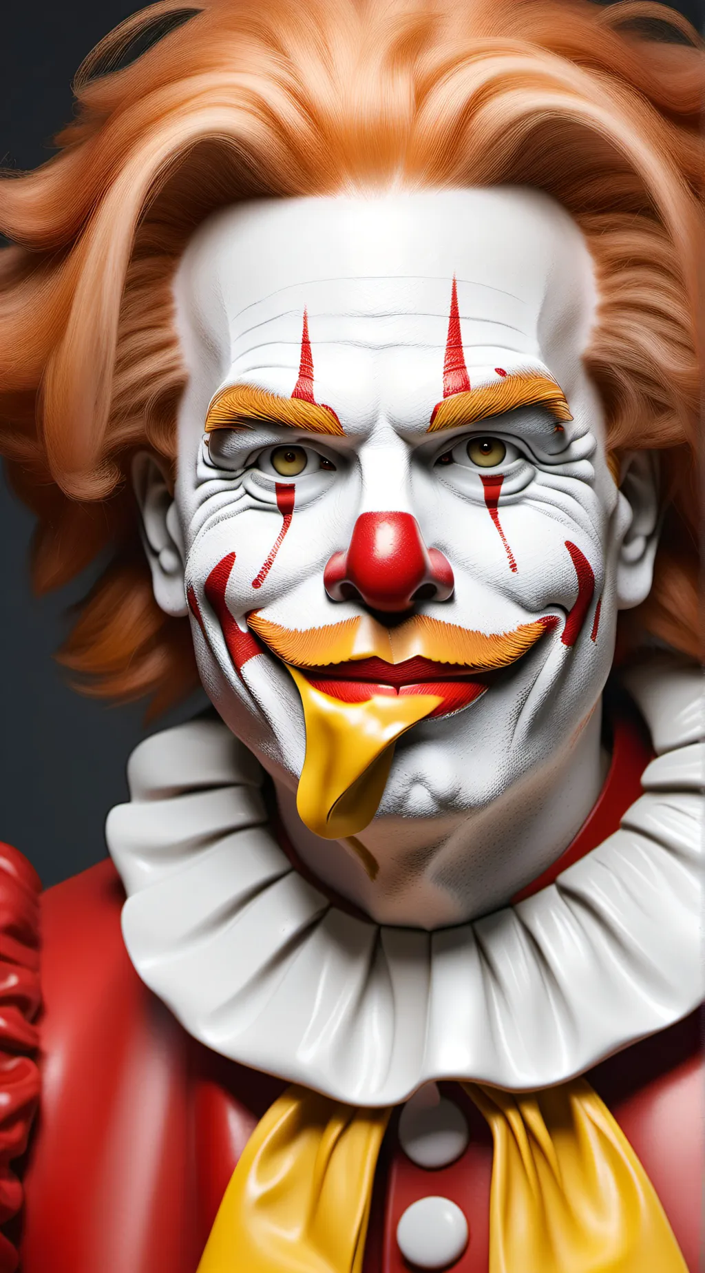 ai character: Ronald McDonald background