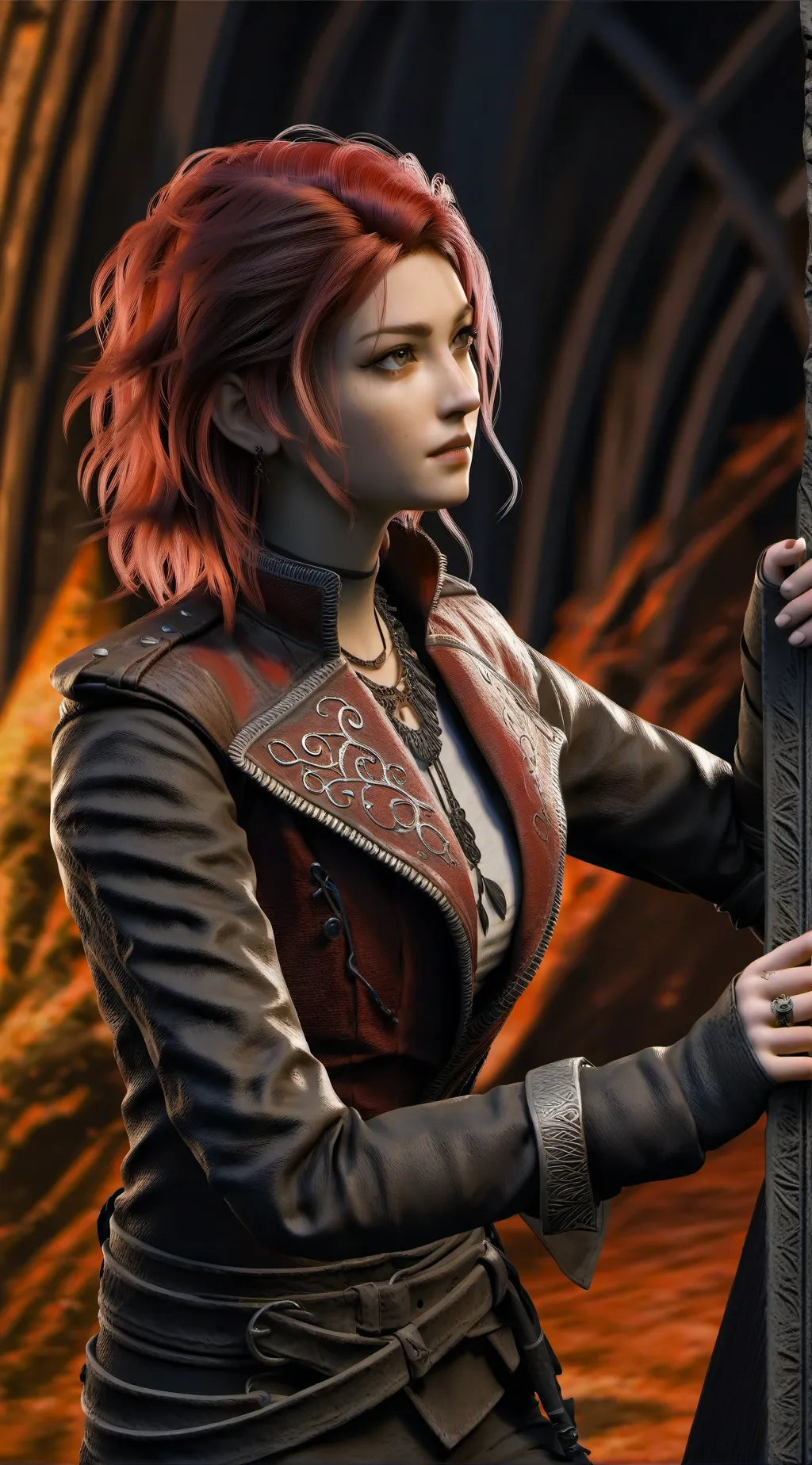 ai character: Vi from Arcane background