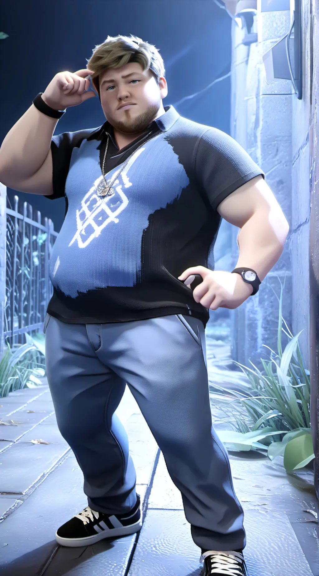 ai character: Fay ass caseo background