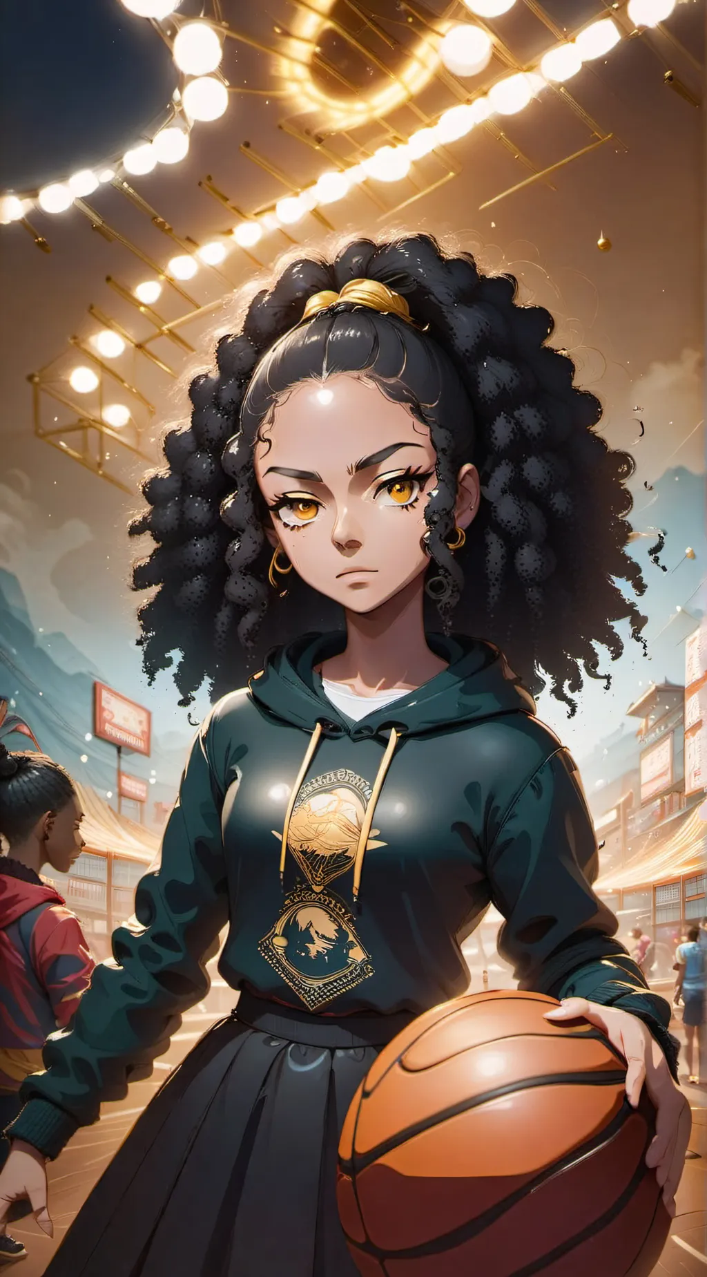 ai character: amaya be it background