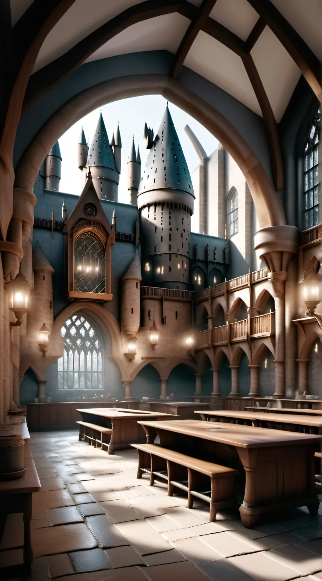 ai character: Hogwarts background