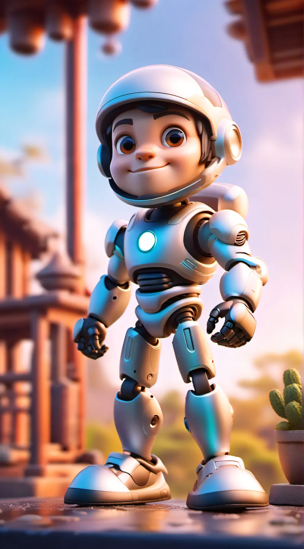 ai character: a dumb 🦆ing robot background
