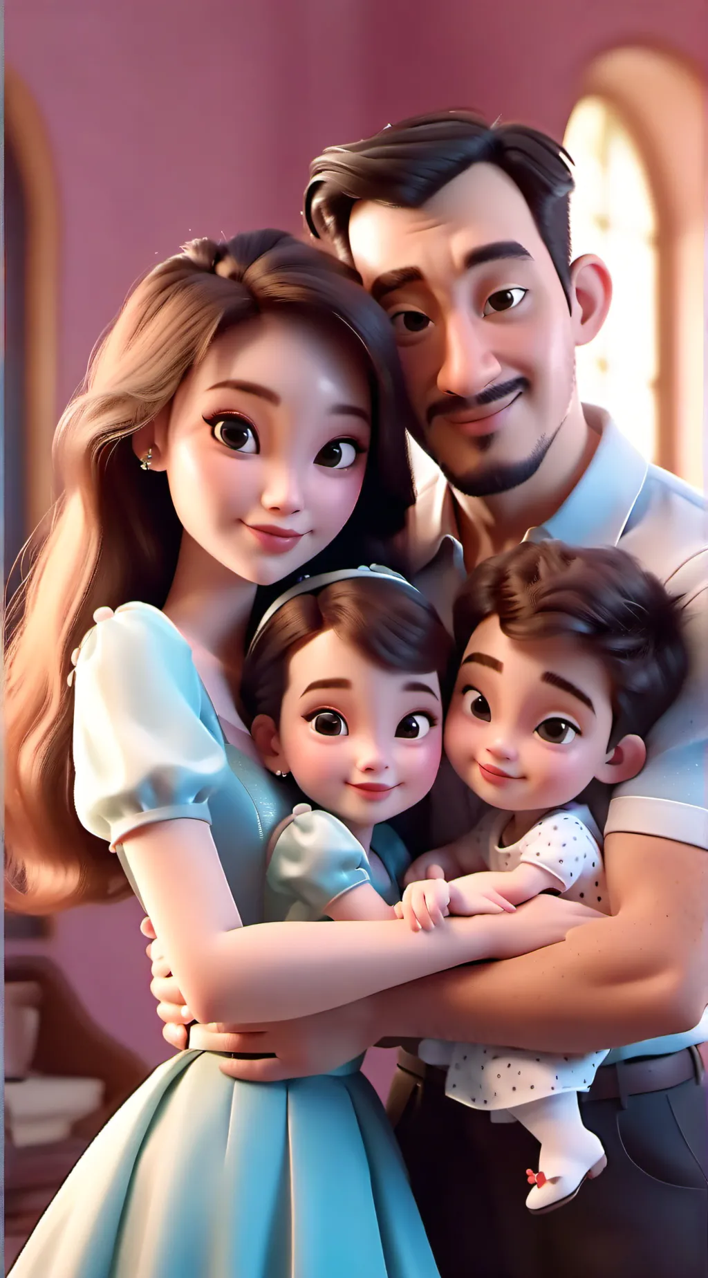 ai character: Fun Family background