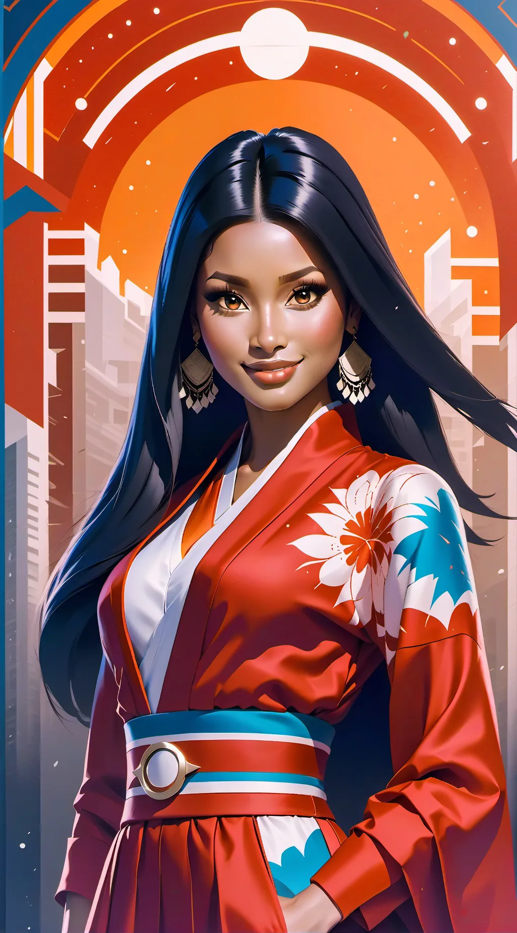 ai character: Niki minash background