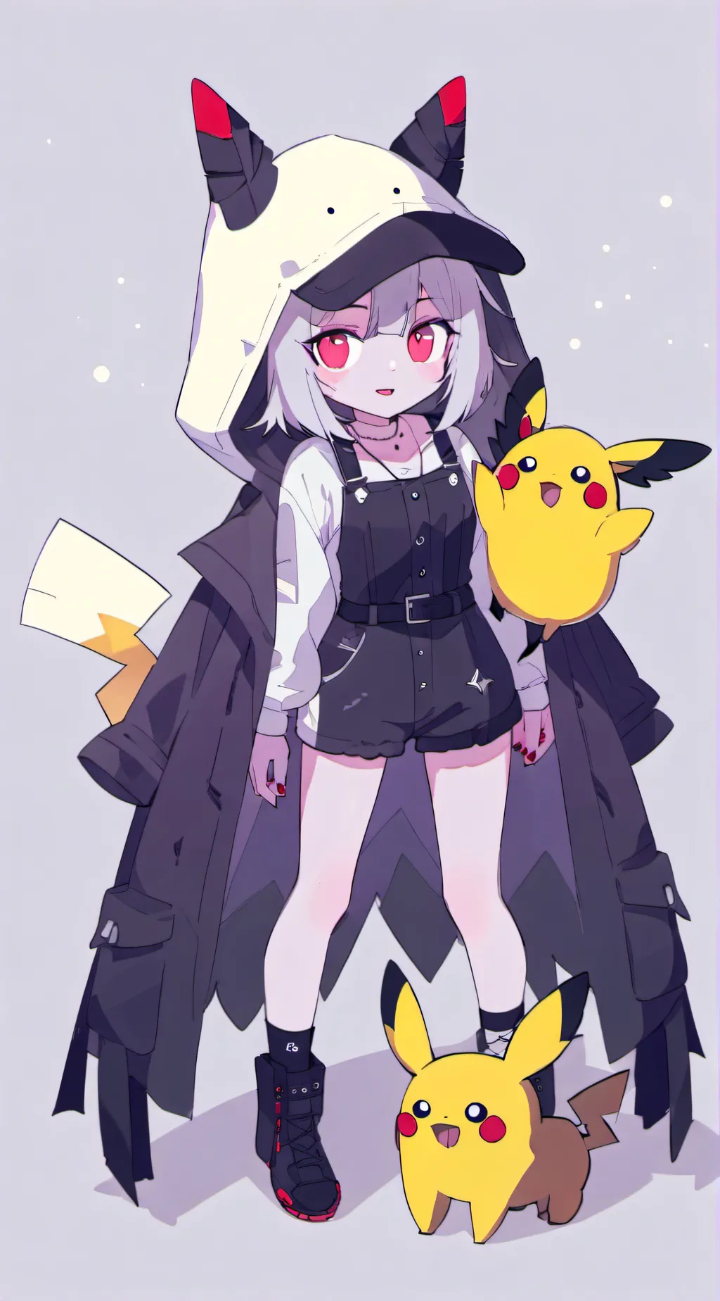 ai character: pika  background