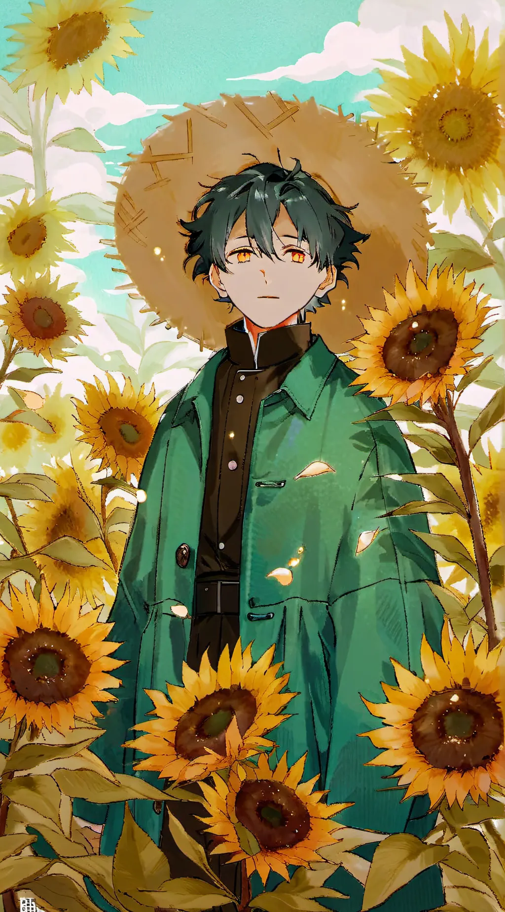 ai character: Bakugo x deku background