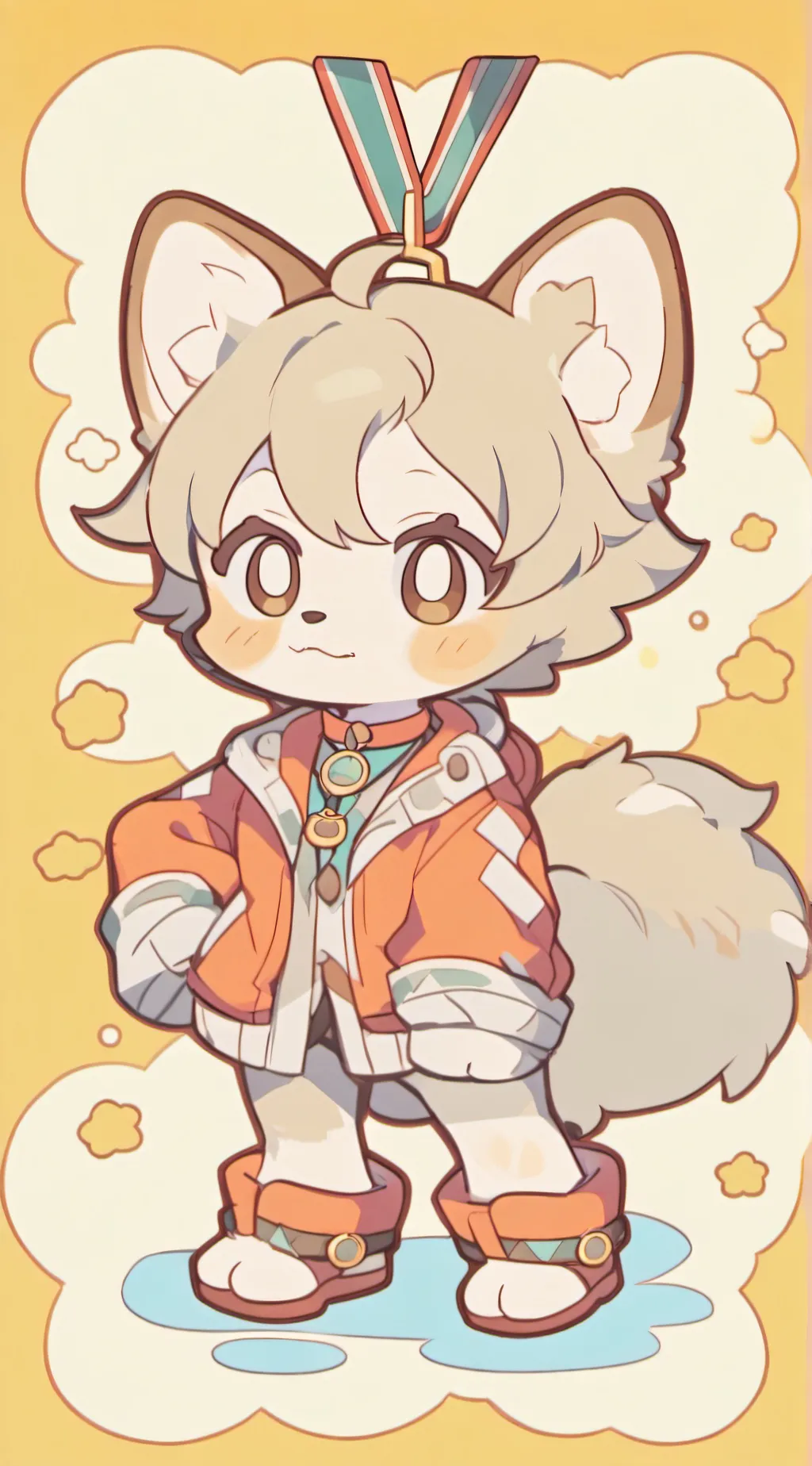ai character: Dogday background