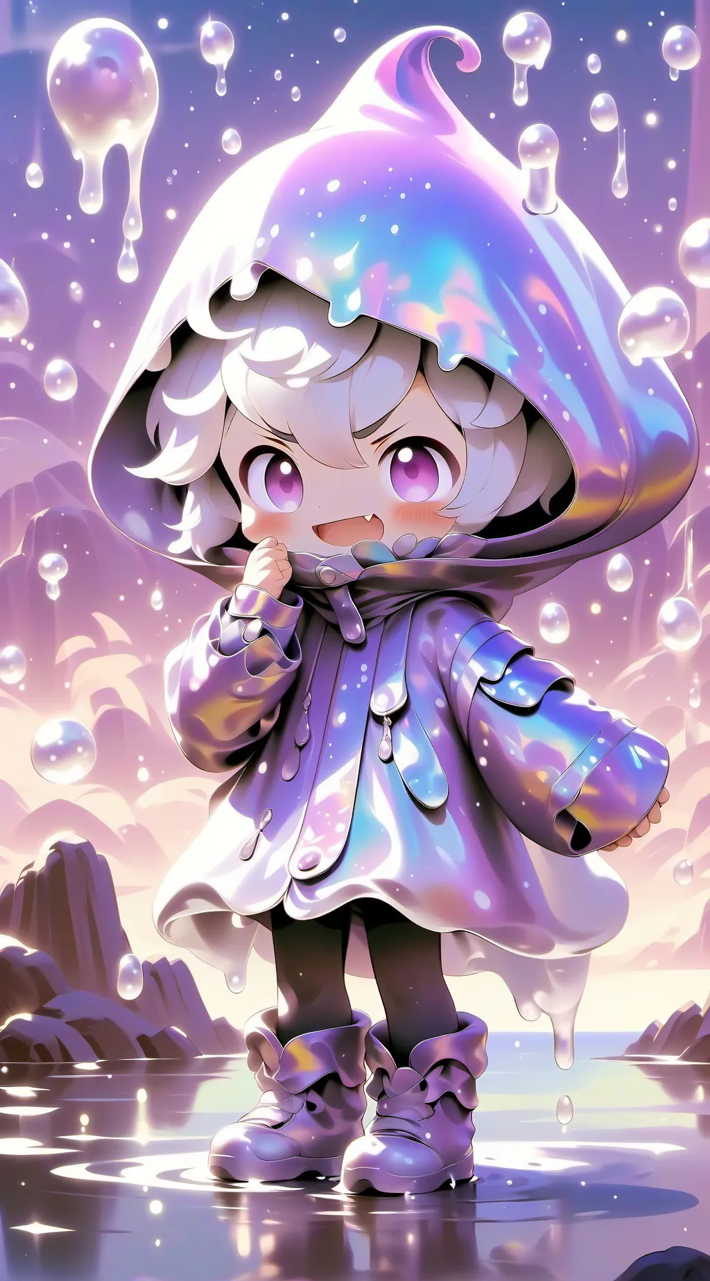 ai character: Pebble background