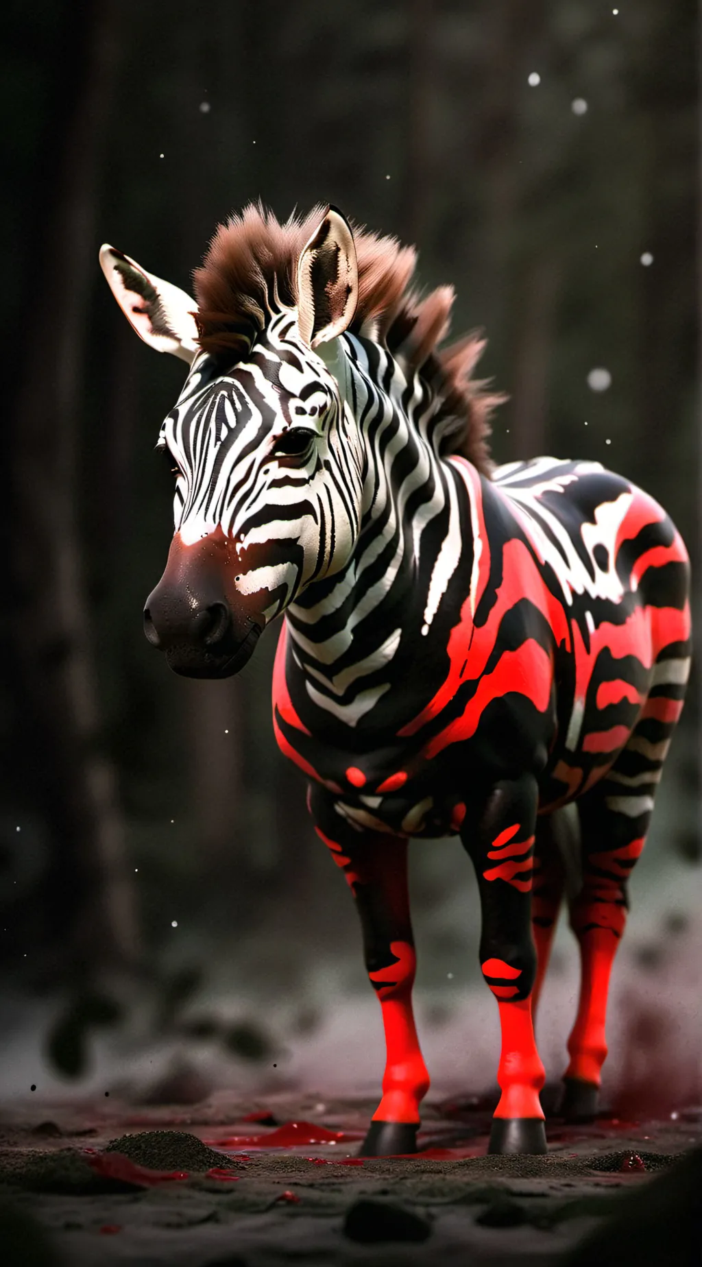 ai character: killer zebra  background