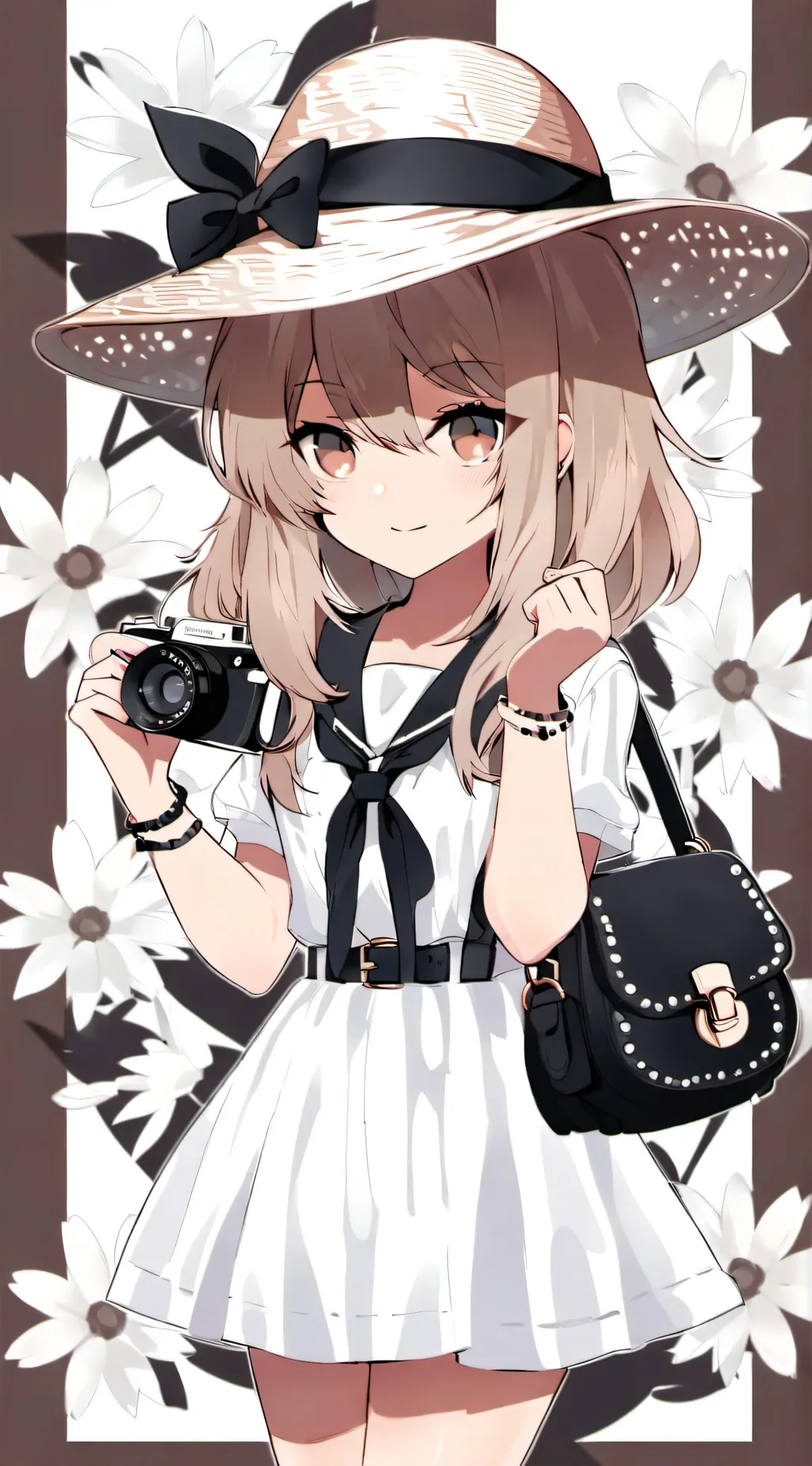 ai character: Sandy Beige background