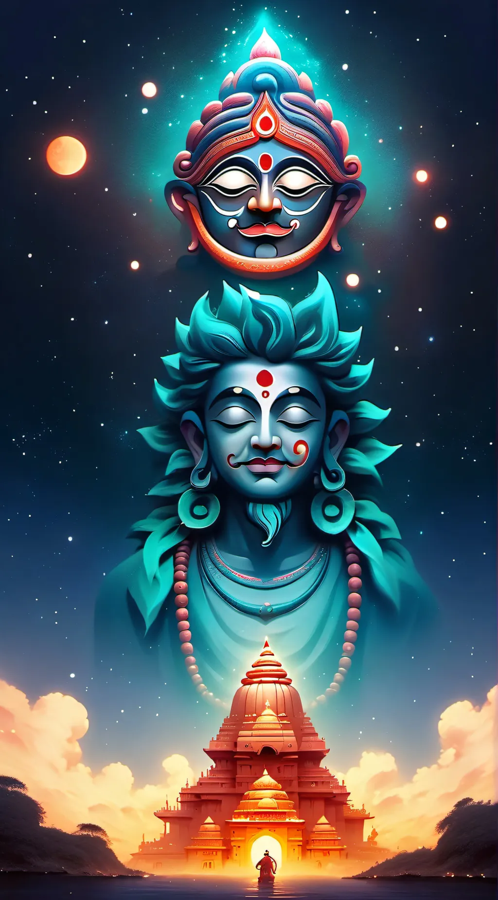 ai character: Lord Jagannath  background