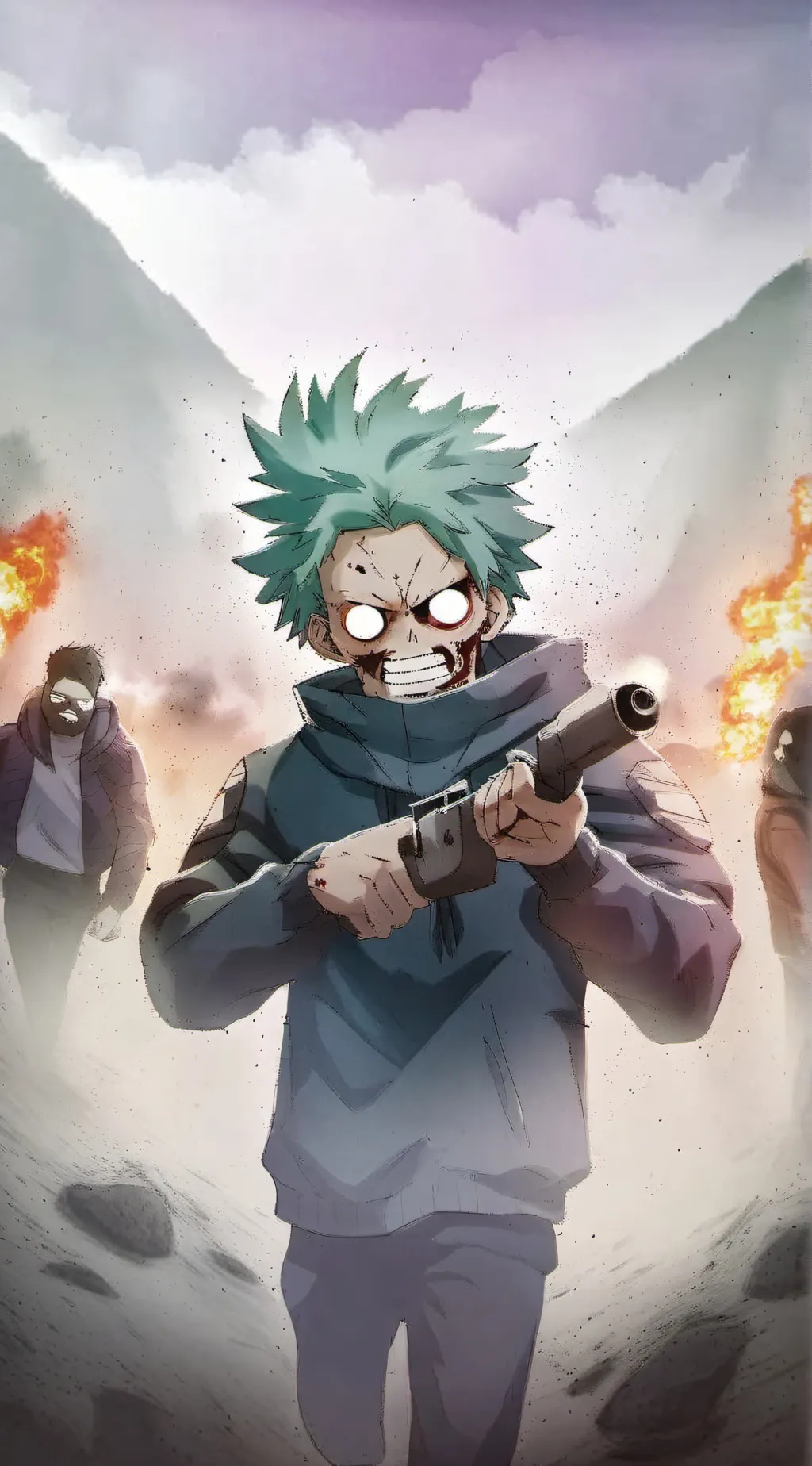 ai character: MHA Zombie apo  background