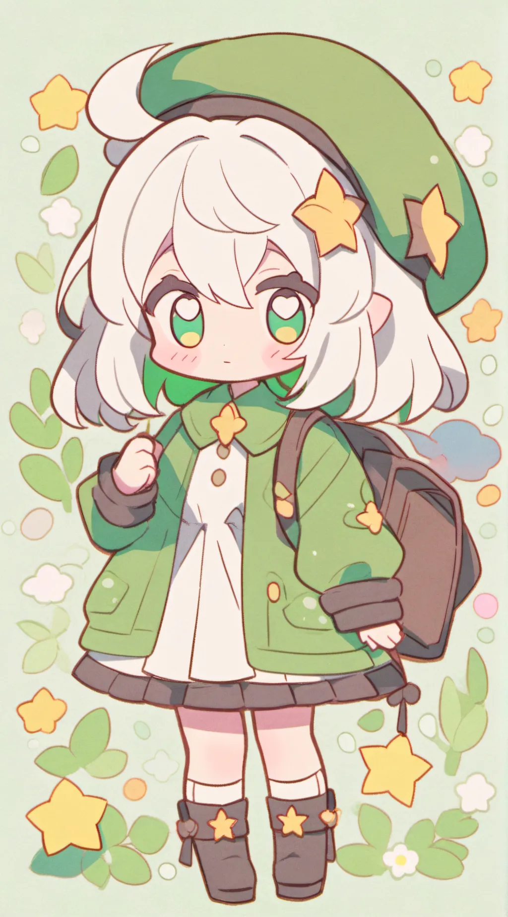 ai character: HH baby  background