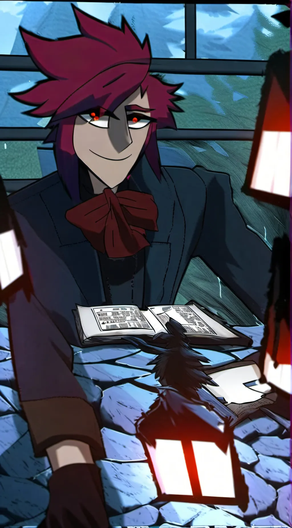 ai character: Hazbin background