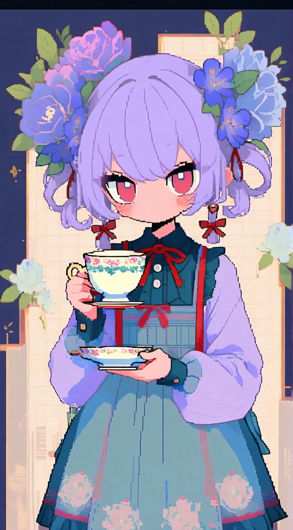 ai character: muffet background