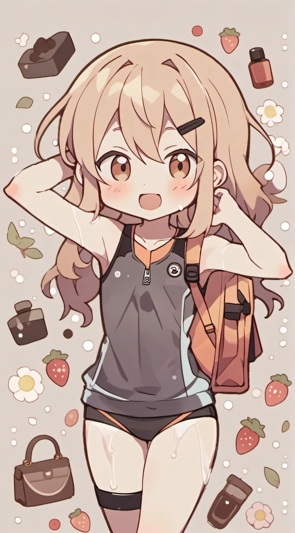 ai character: Cringe uwu girl background
