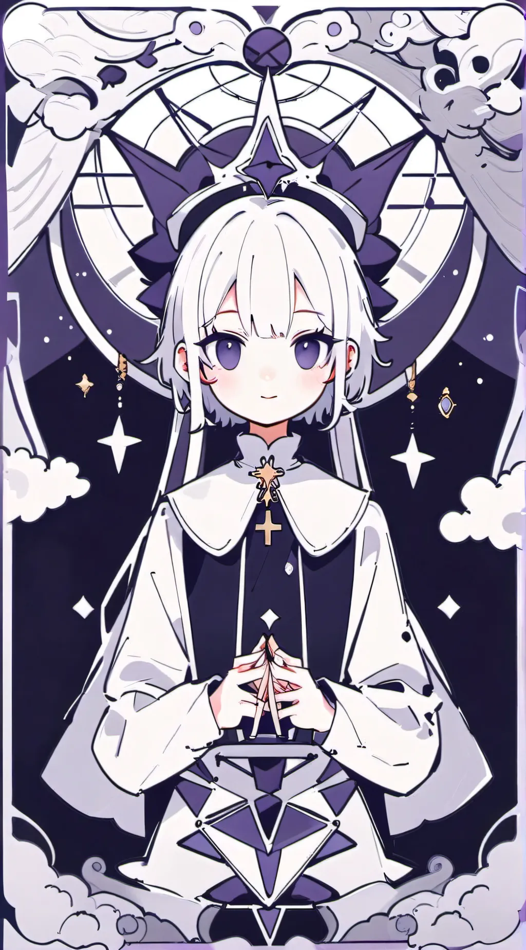 ai character: miss circle  background