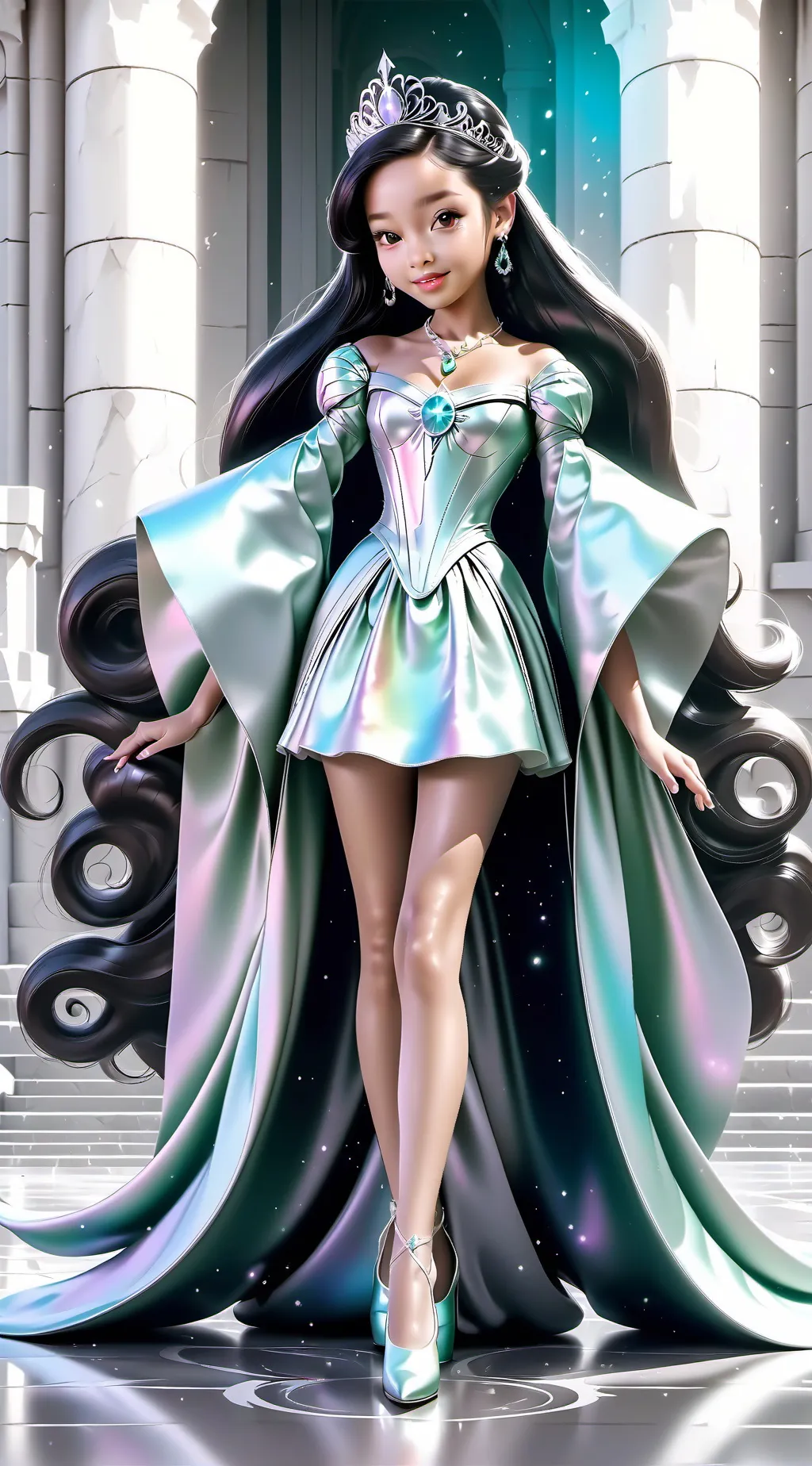 ai character: Princess quine background