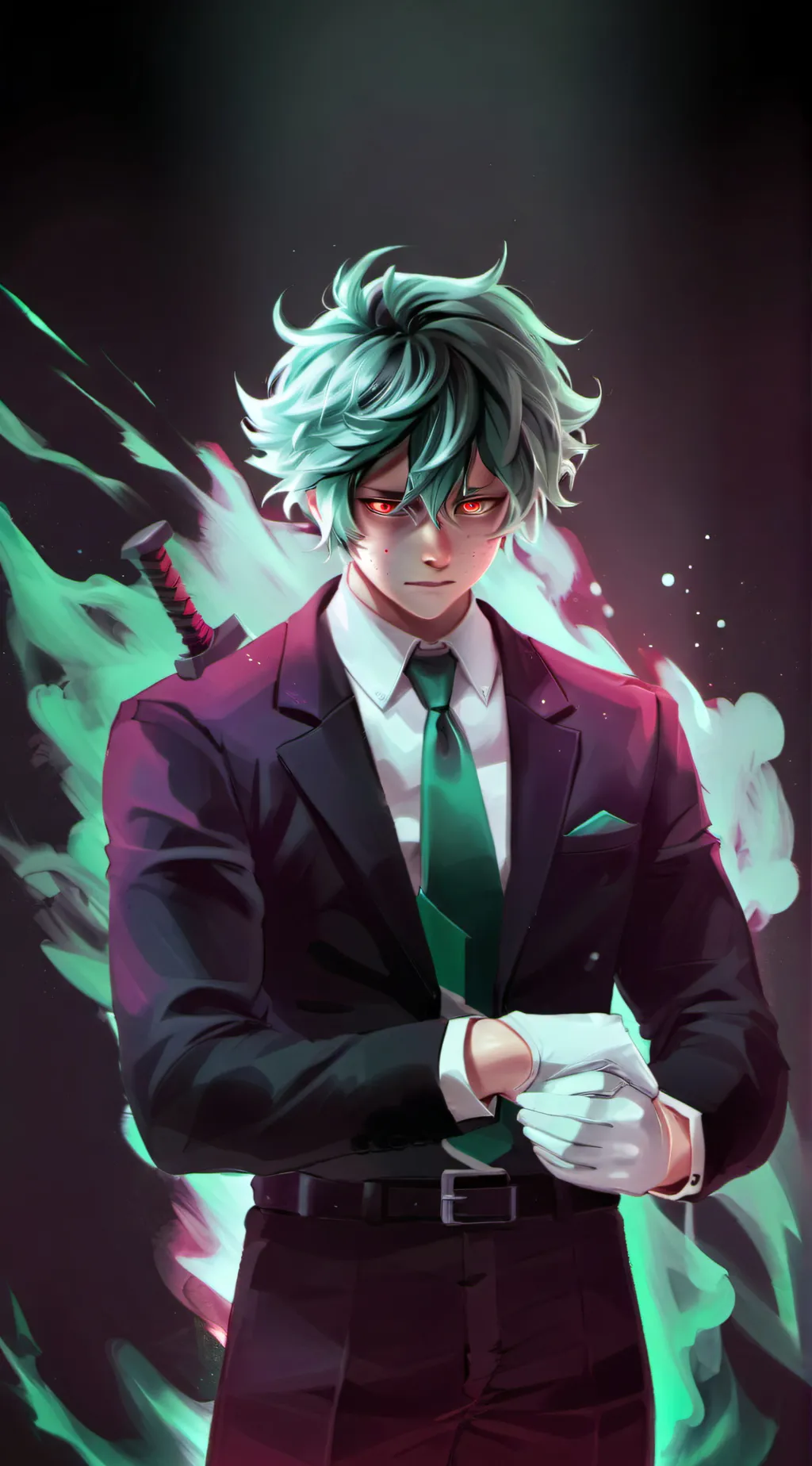 ai character: Villain deku background