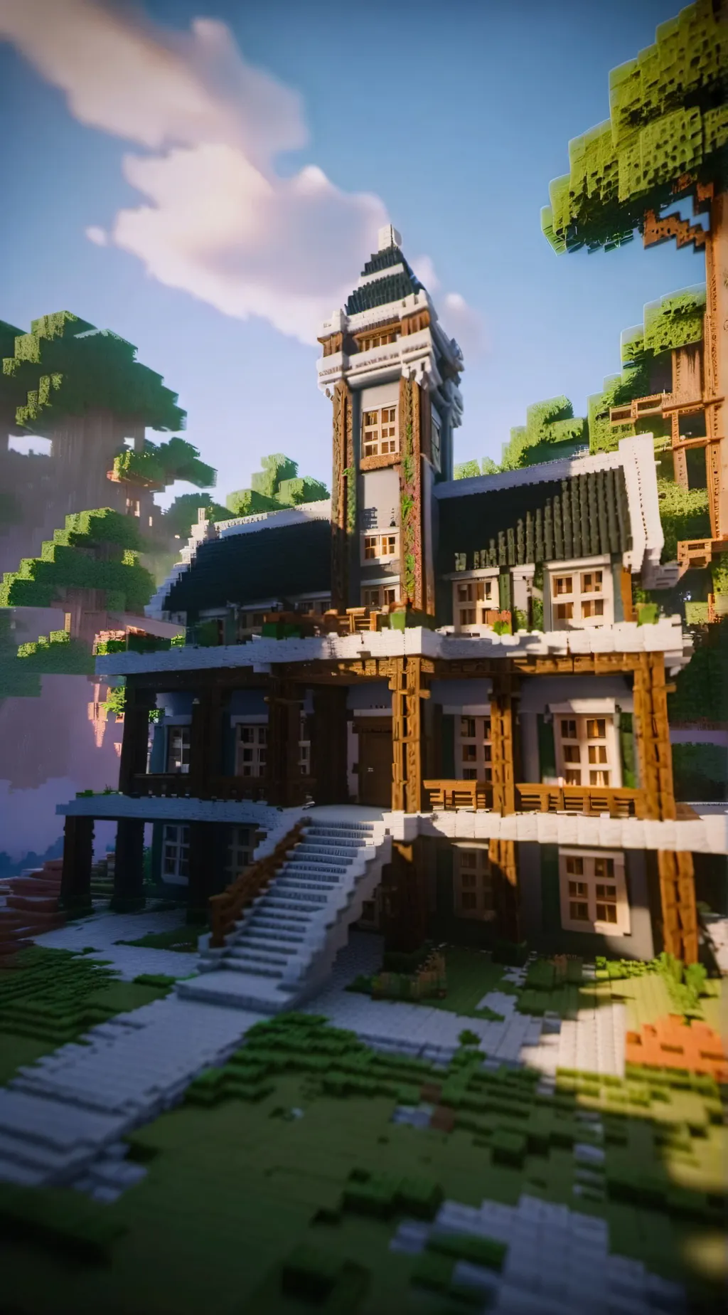 ai character: minecraft Daycare background