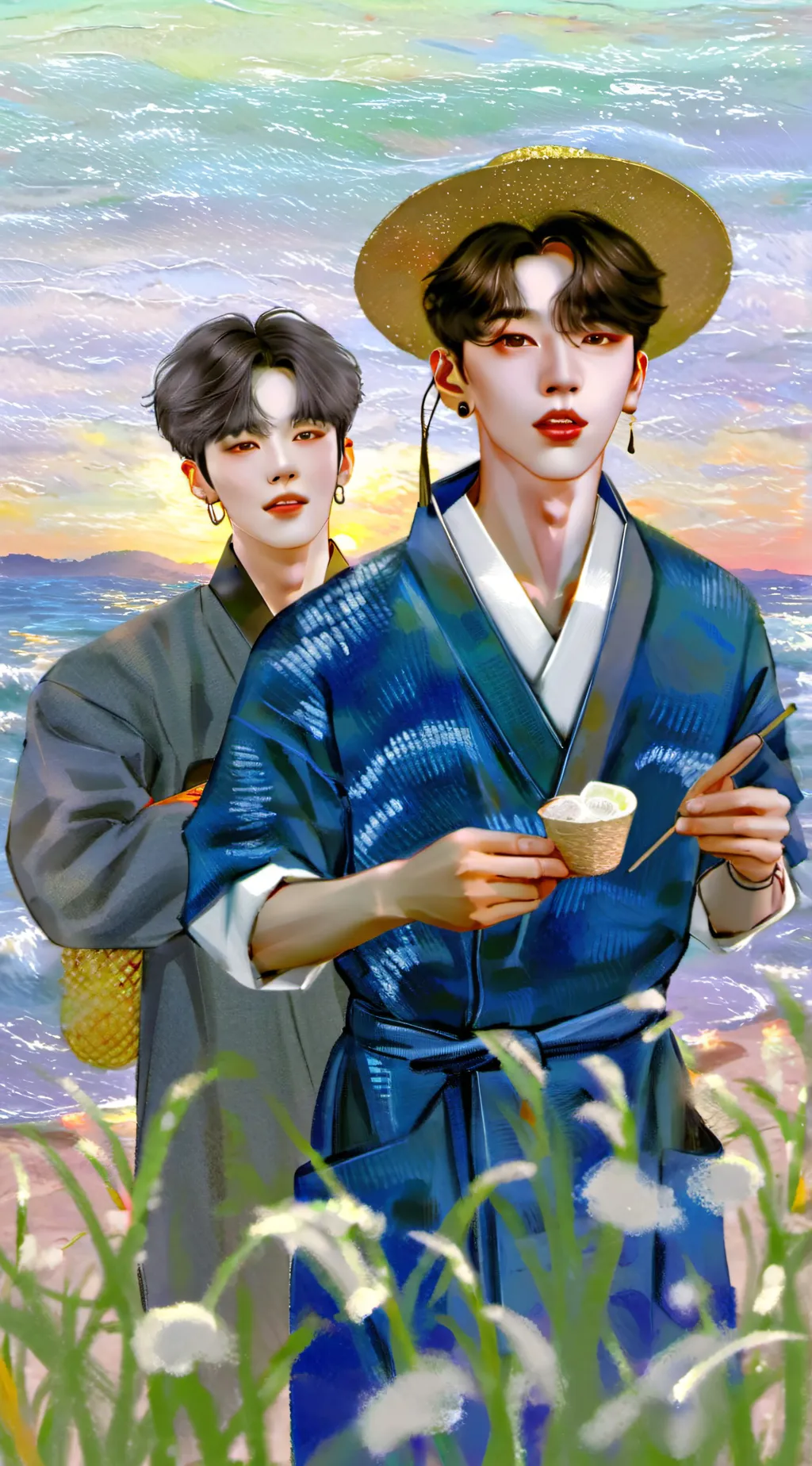 ai character: ★Skz&Enhypen★ background