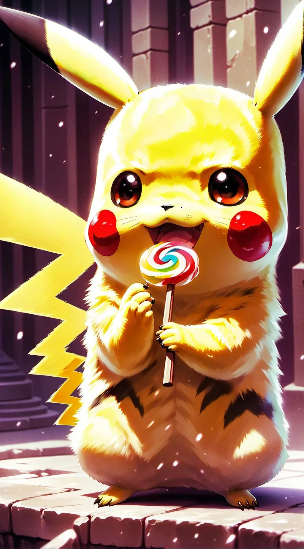 ai character: pikachu background