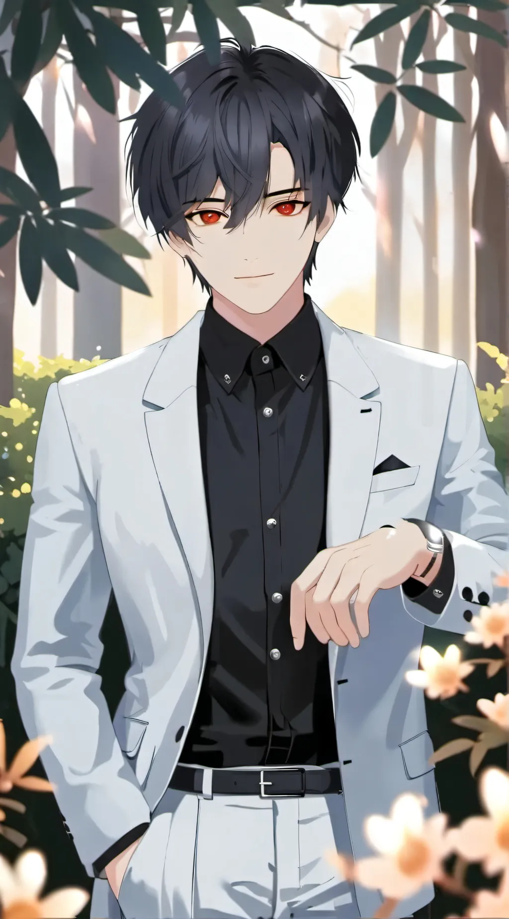 ai character: Levi  background