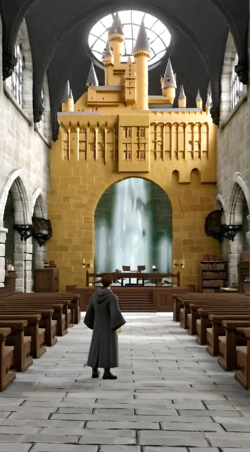 ai character: Hogwarts  background