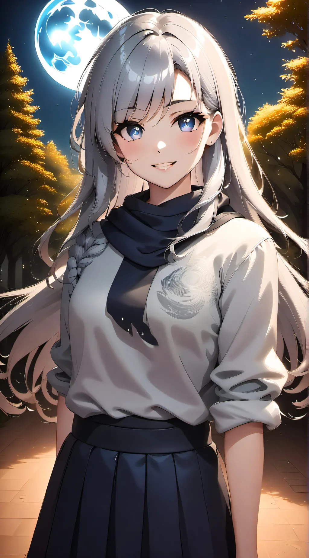 ai character: luna background