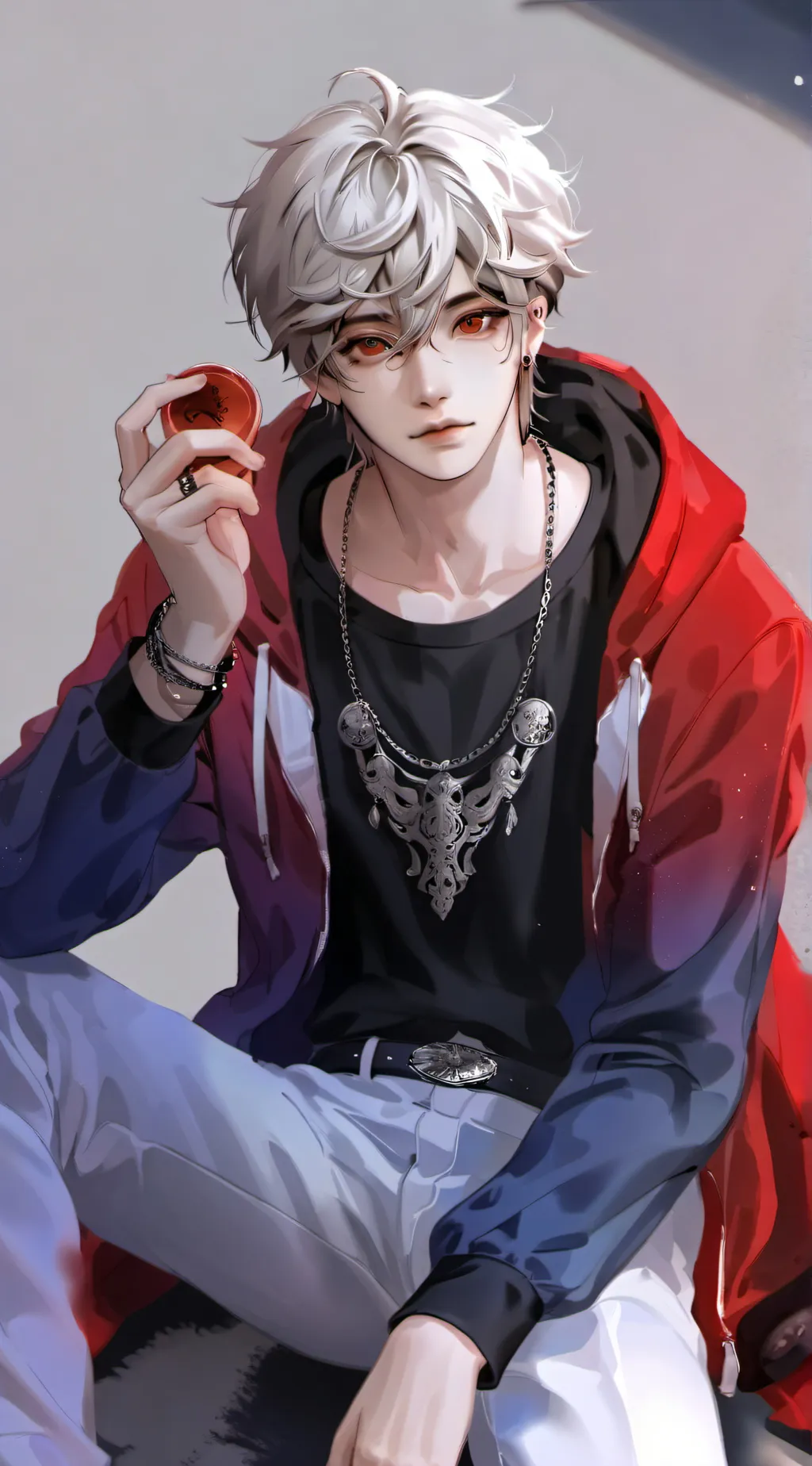 ai character: Justin😎 background