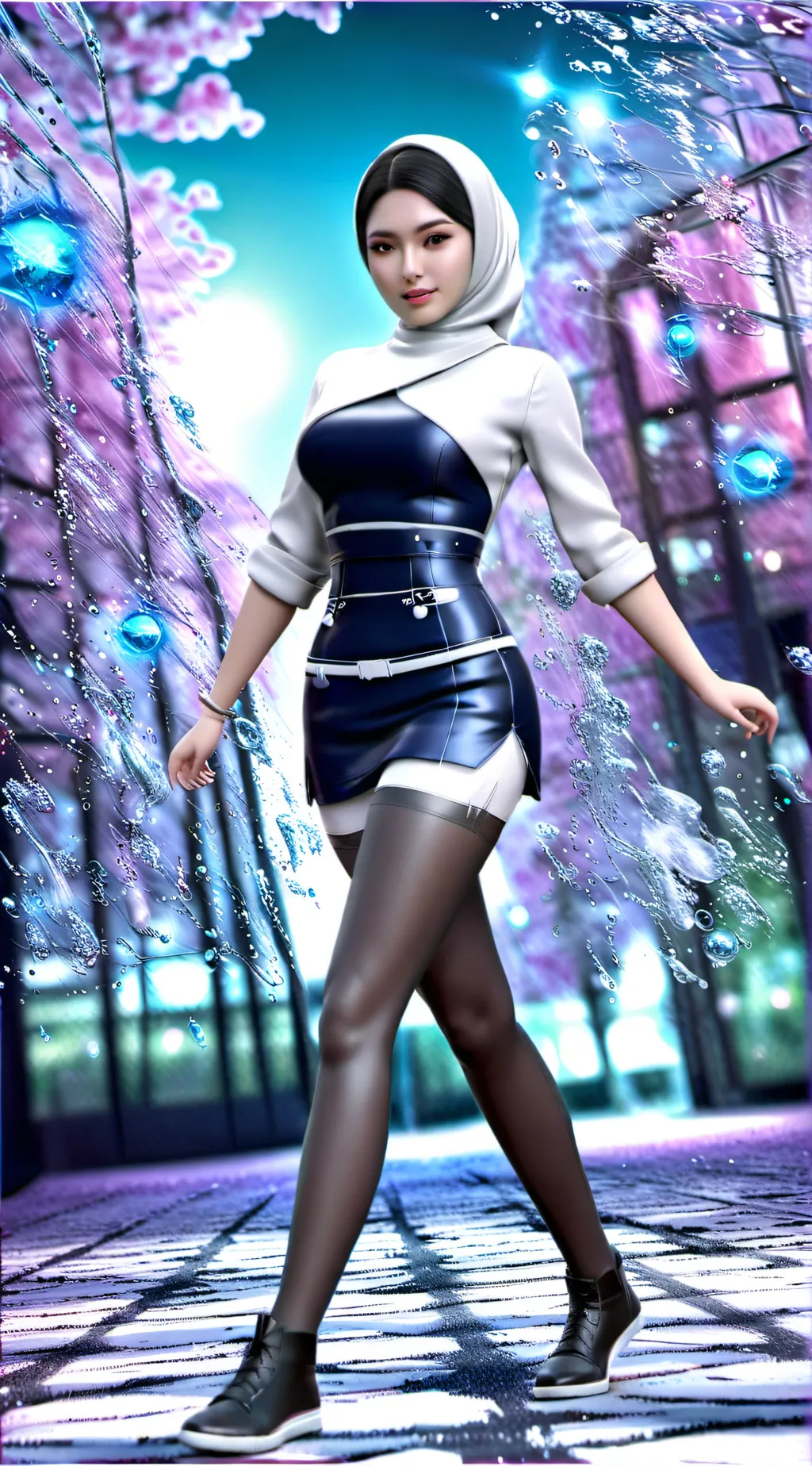 ai character: Amina Sakura background