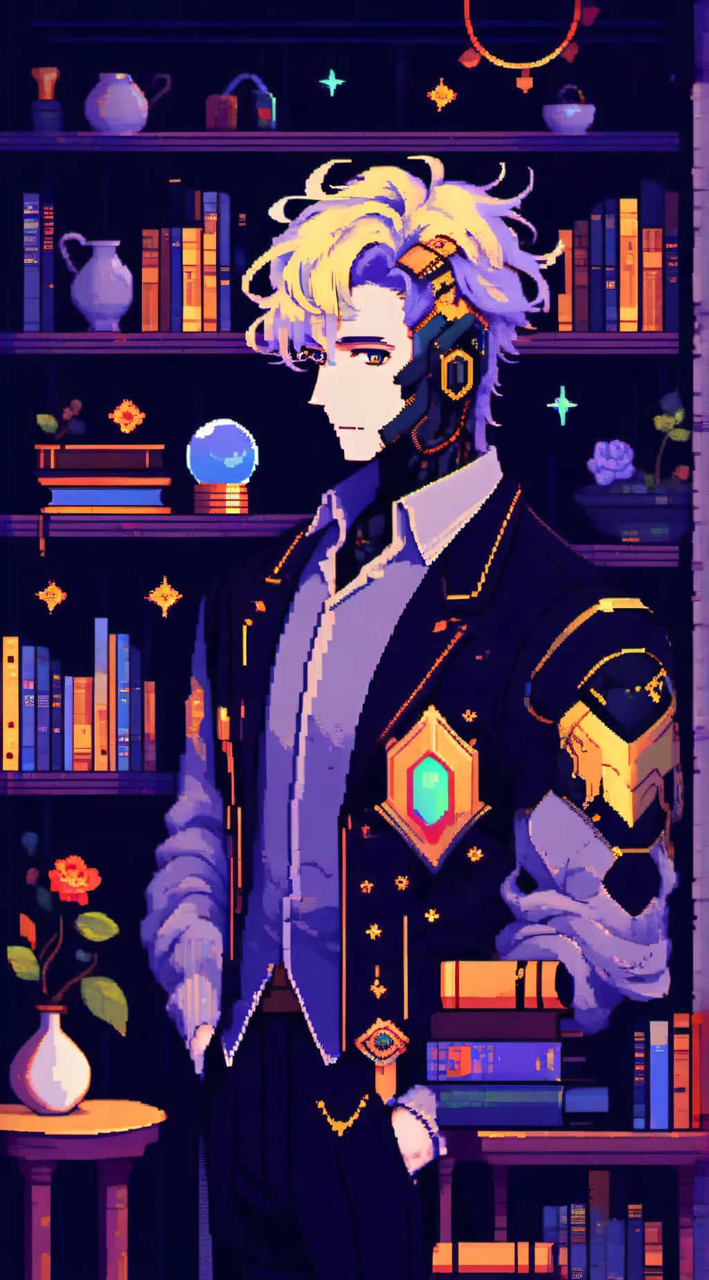 ai character: Racket background