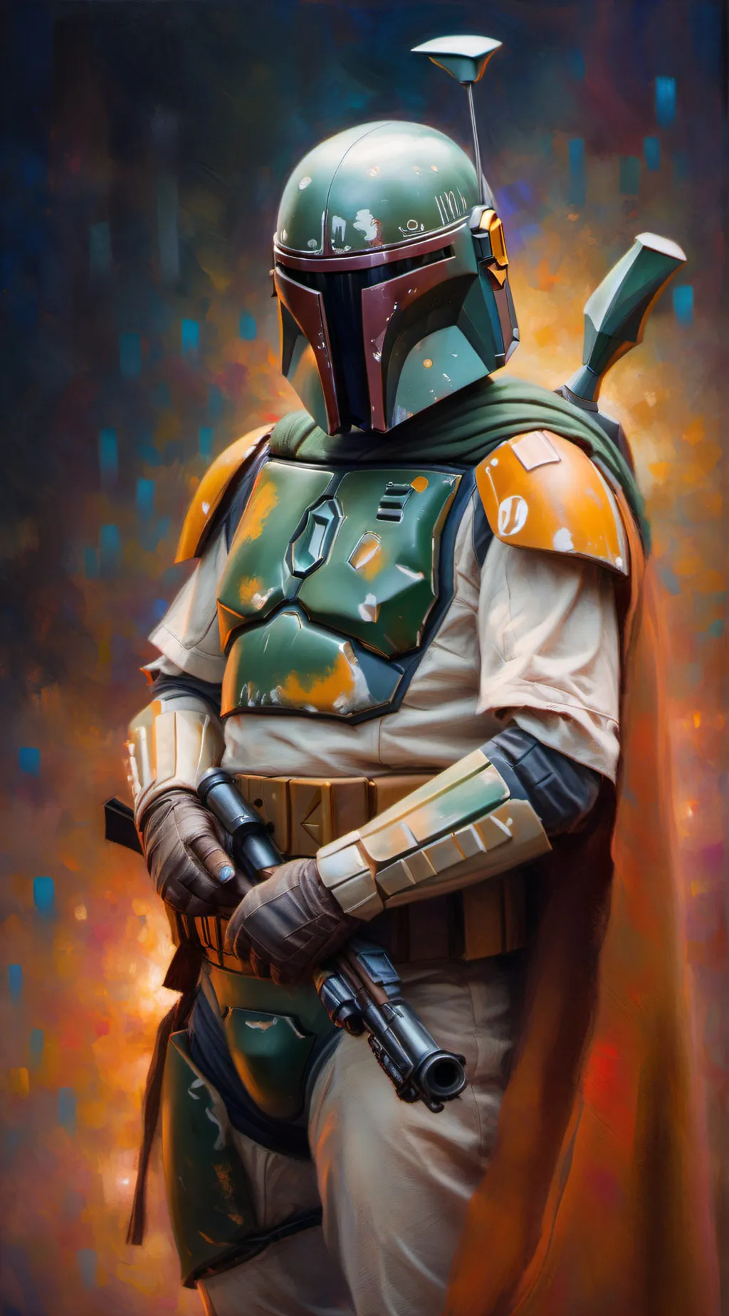 ai character: boba fett  background