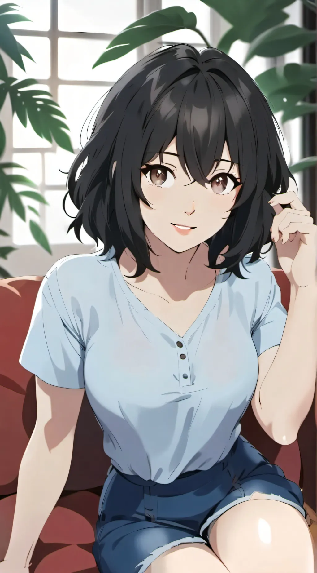 ai character: crystal background