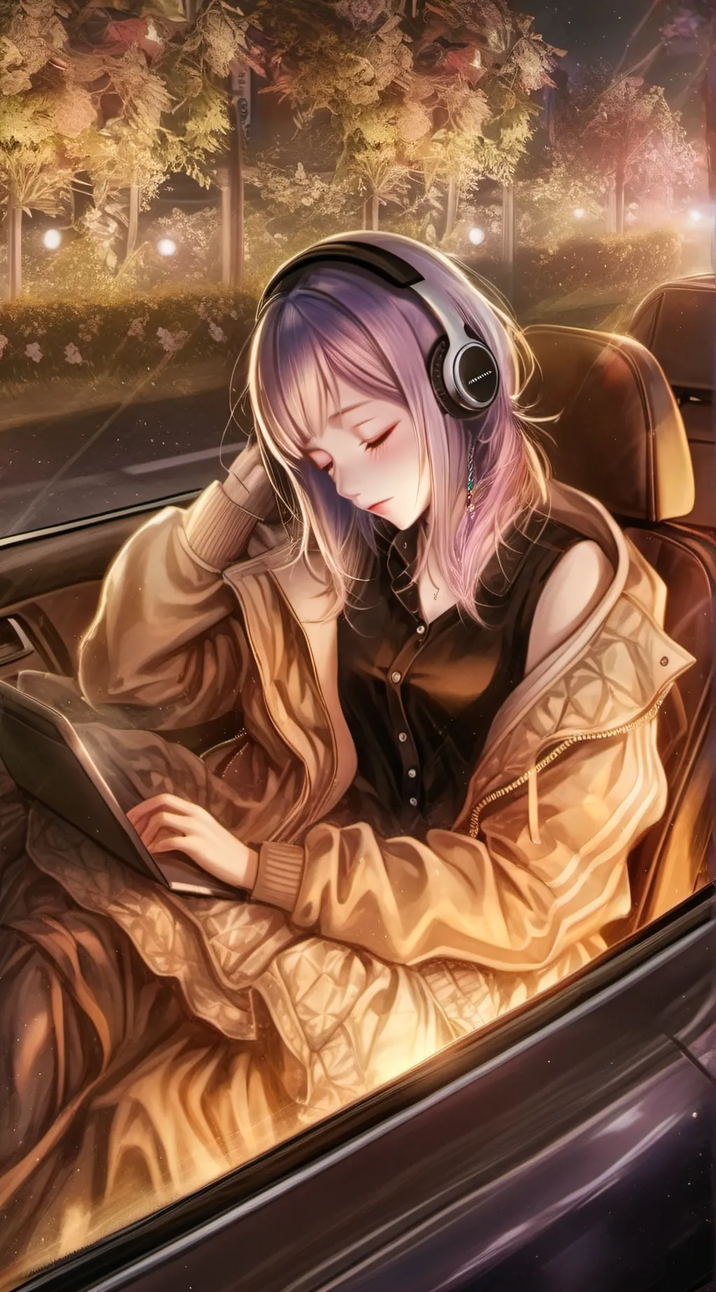 ai character: Amber background