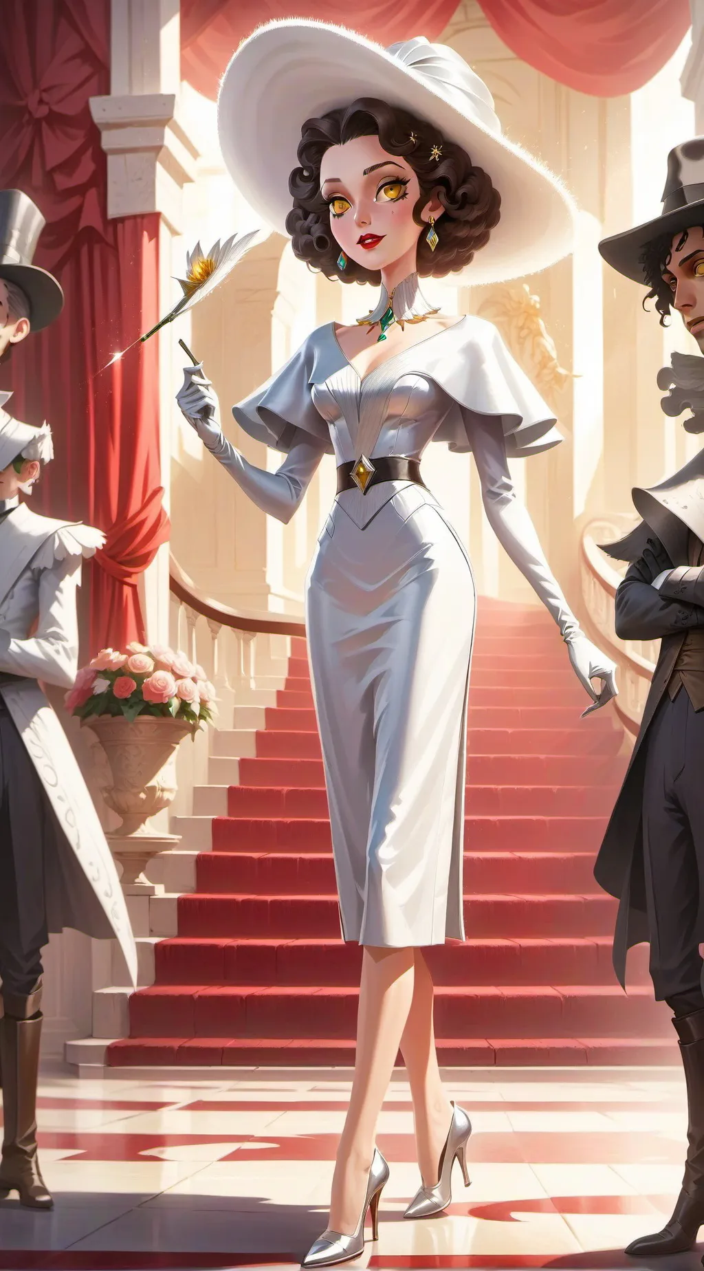 ai character: Alcina Dimitrescu background