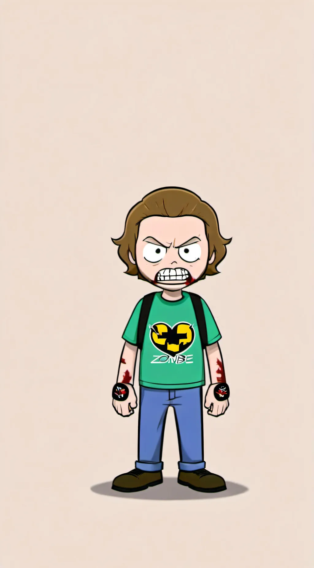 ai character: zomb background