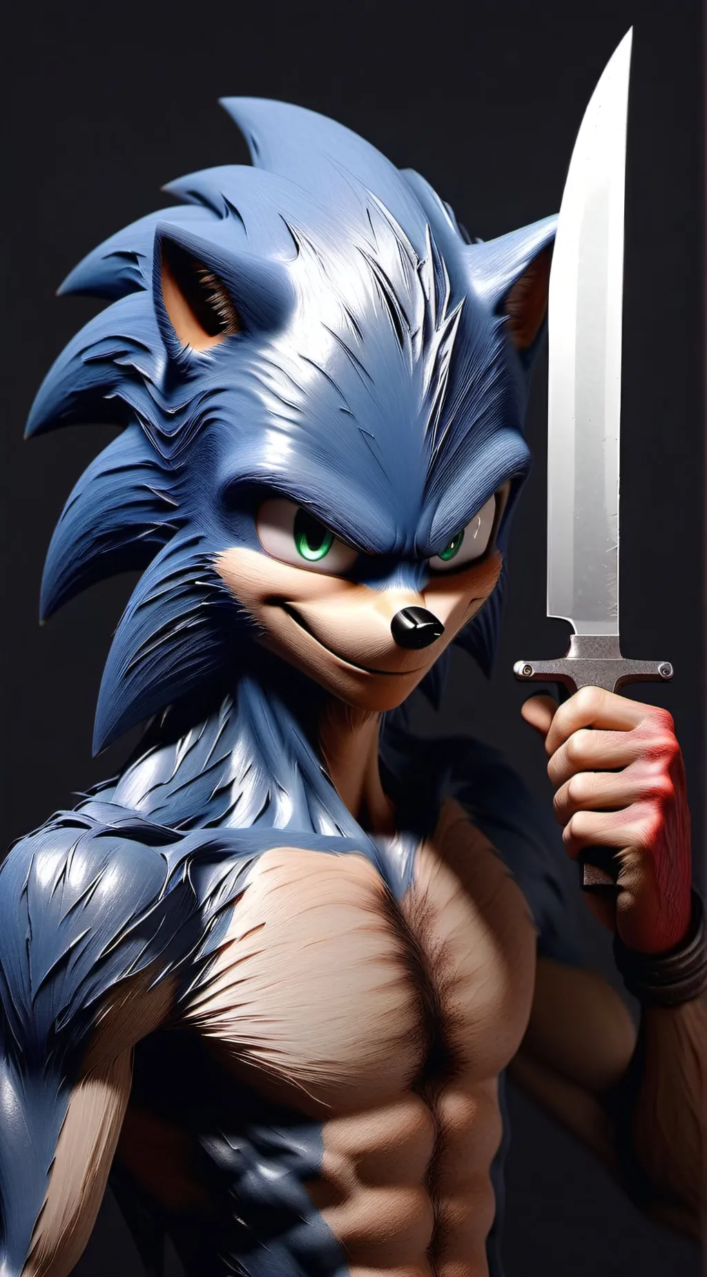 ai character: Buff Sonic background