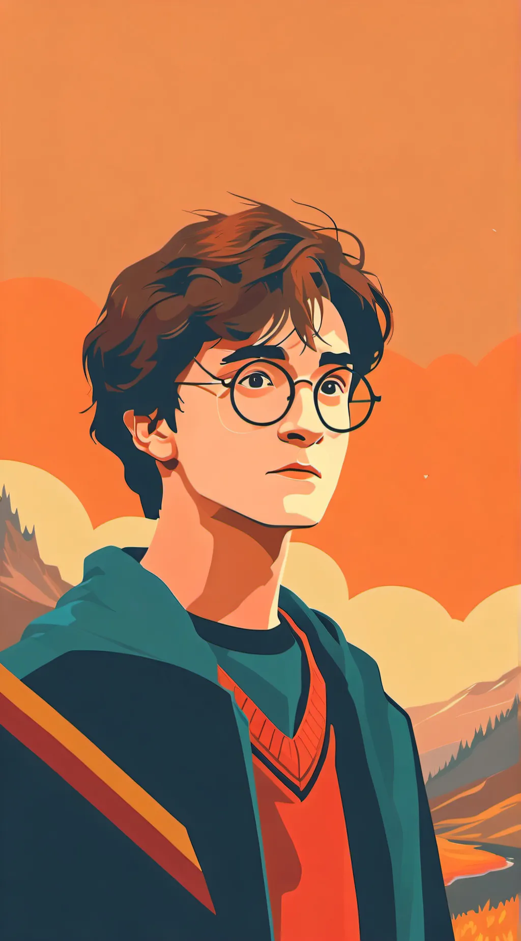 ai character: Harry Potter  background