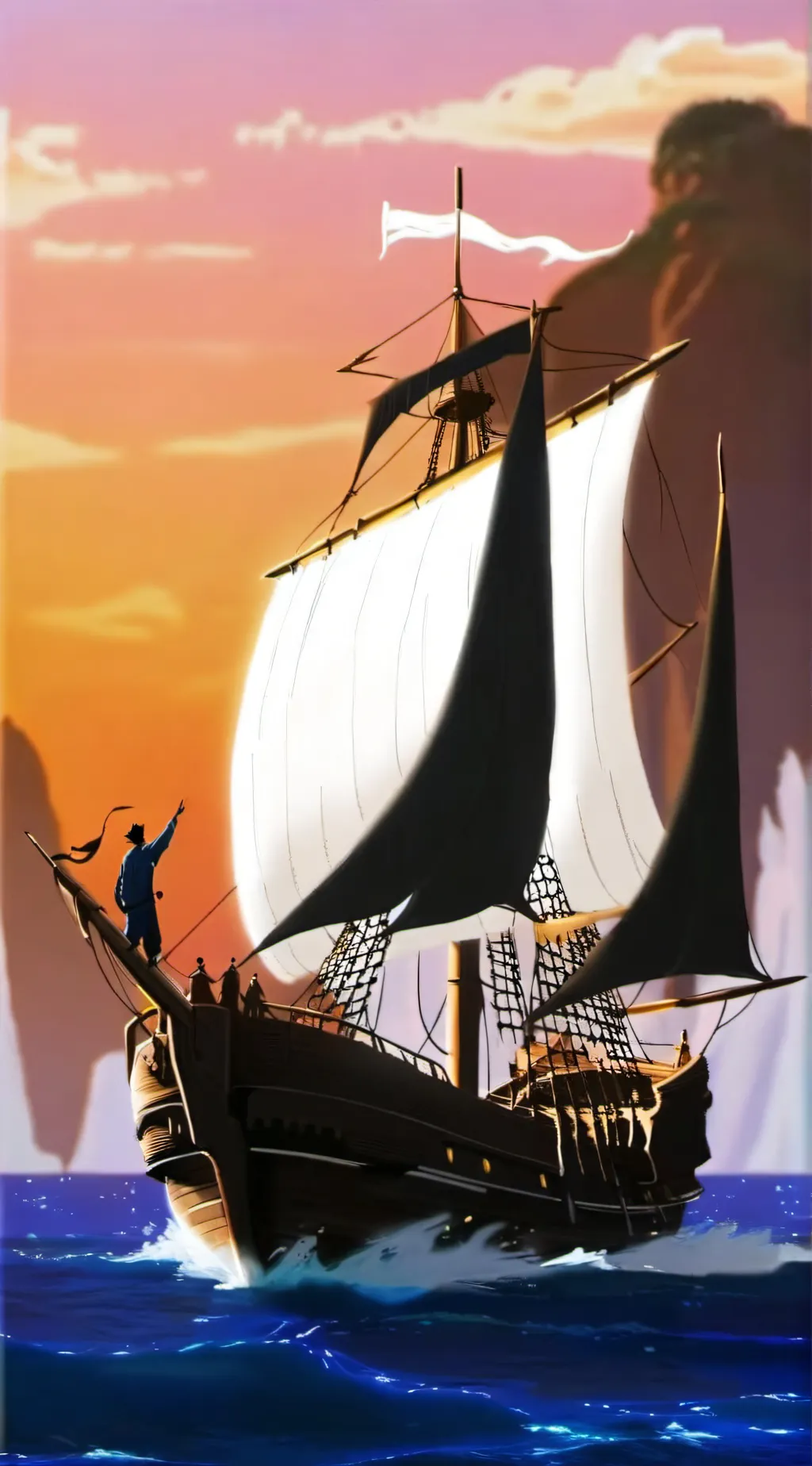 ai character: ONE PIECE  background