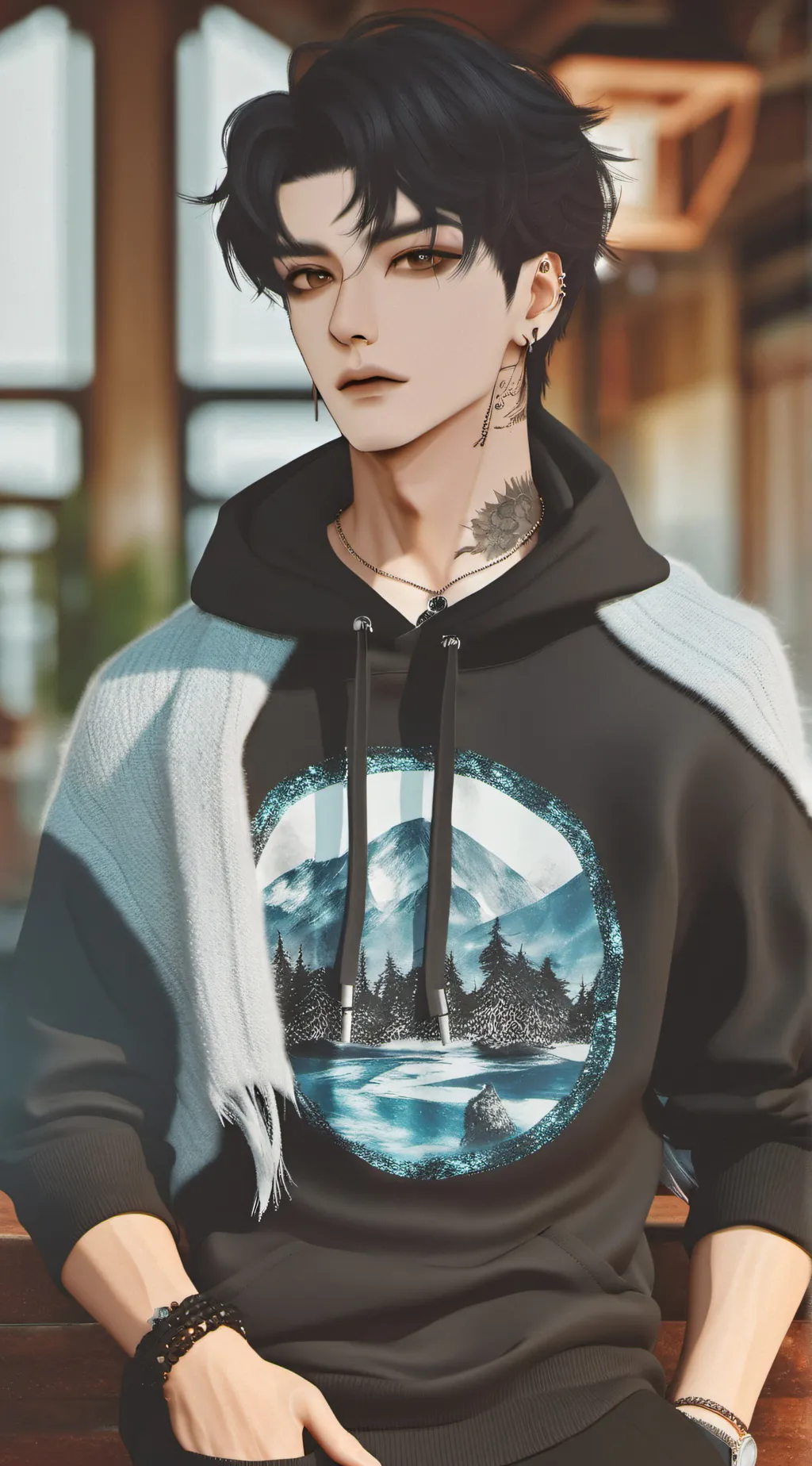 ai character: Adrian background