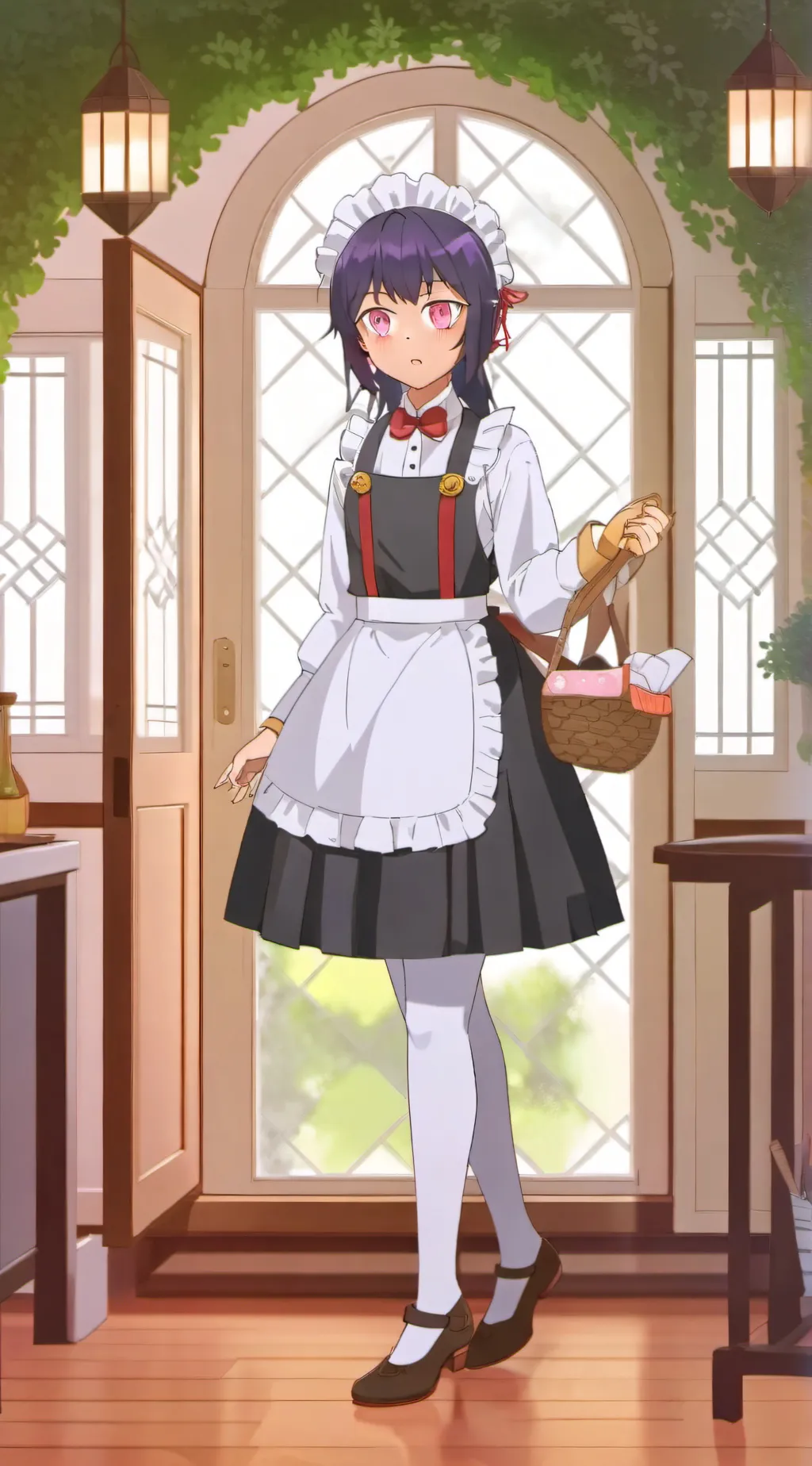 ai character: Lily mystery maid background