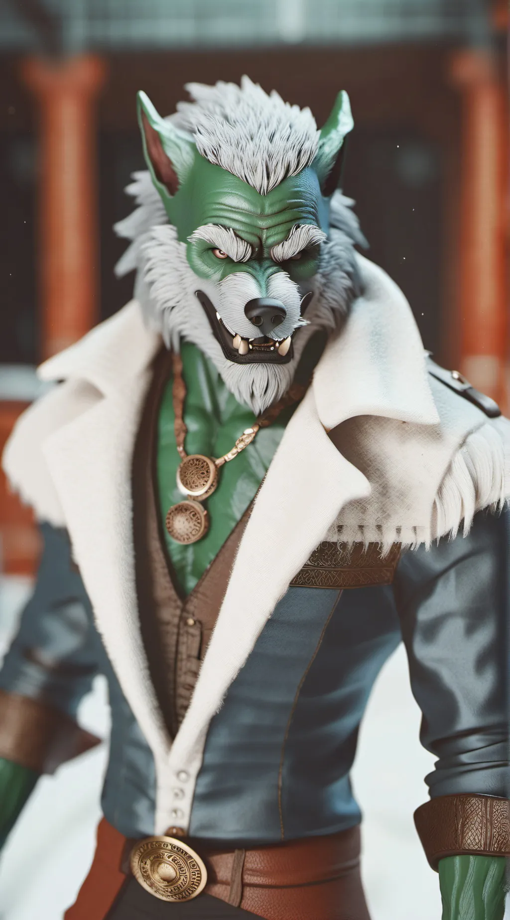 ai character: Werewolf Gar Logan background